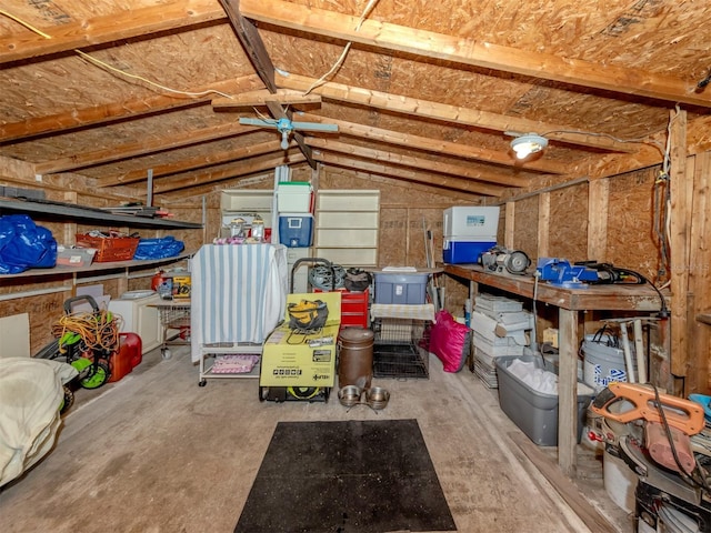 view of storage room