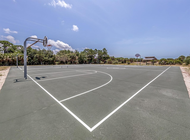 view of sport court