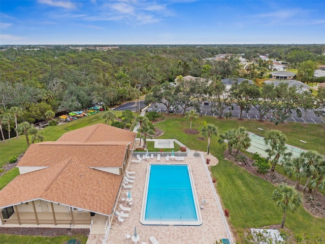 view of pool