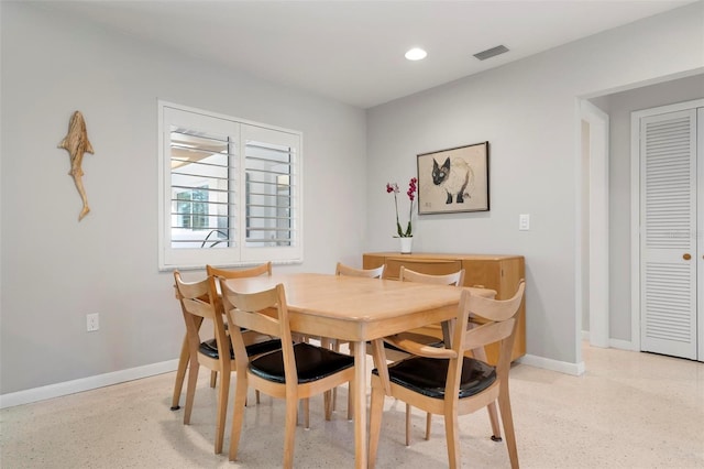 view of dining room