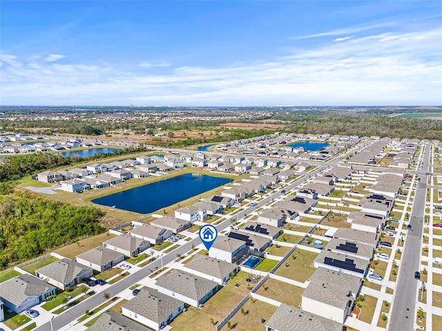 16766 Carlton Pond St, Wimauma, FL 33598 - aerial view featuring a water view