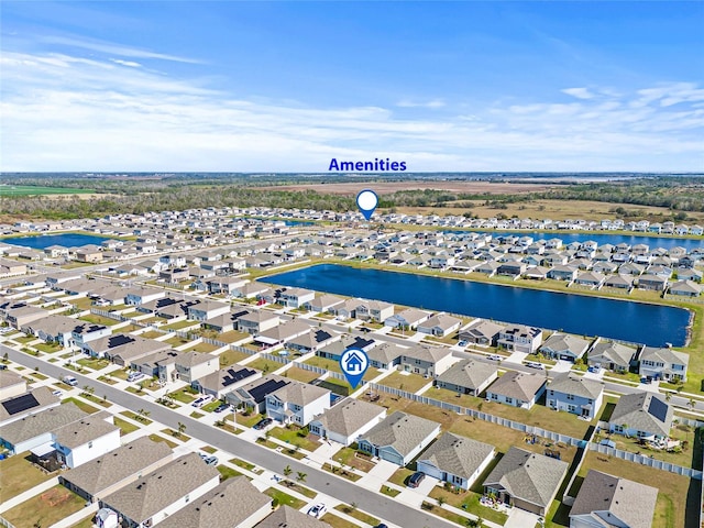 16766 Carlton Pond St, Wimauma, FL 33598 - aerial view with a water view