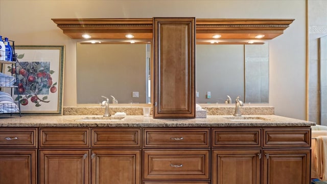 bathroom featuring vanity