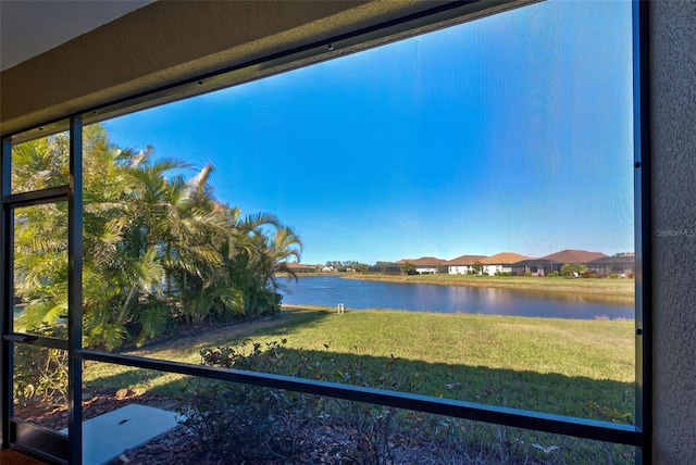 view of water feature