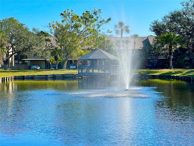 view of water feature