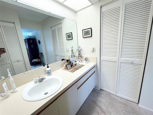 bathroom with vanity