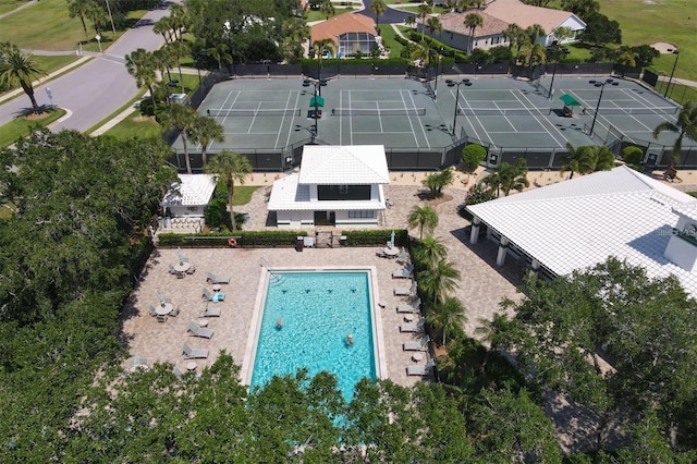 birds eye view of property