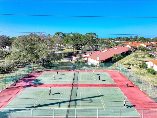 view of sport court