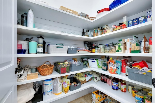 view of pantry