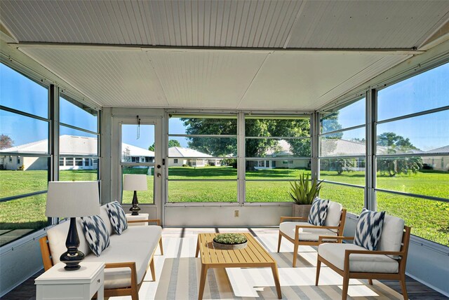 view of sunroom / solarium