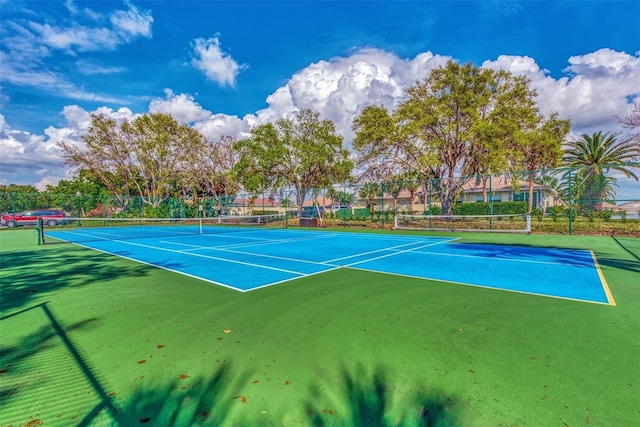 view of sport court