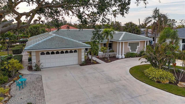 ranch-style house with a garage