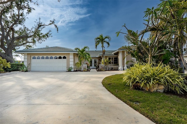 view of front of home featuring a garage