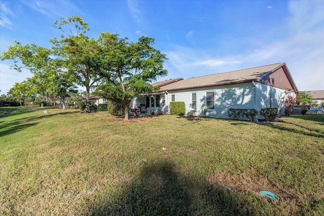 exterior space featuring a yard