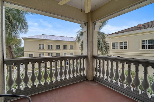 view of balcony