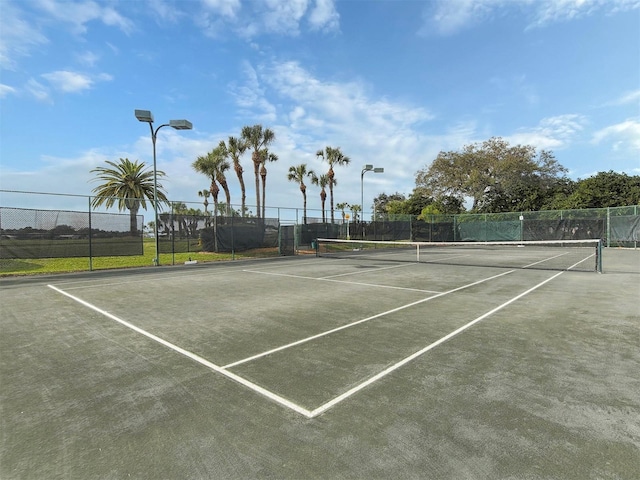 view of tennis court