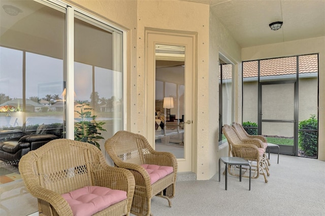 view of sunroom / solarium