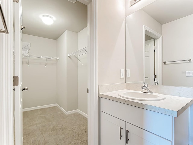 bathroom with vanity