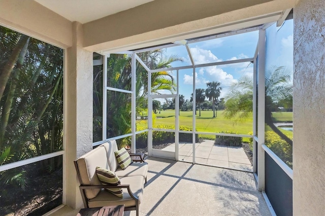 view of sunroom / solarium