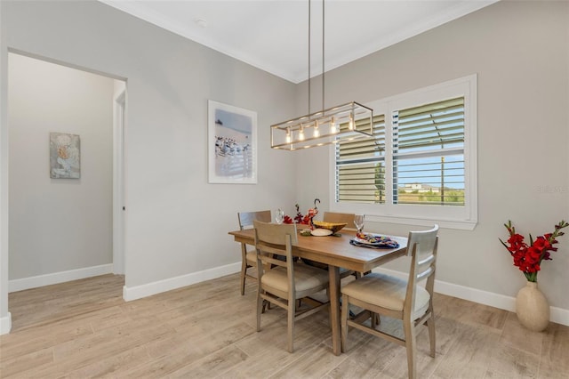 dining room with light hardwood / wood-style flooring