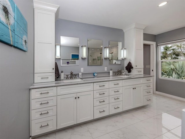 bathroom with vanity