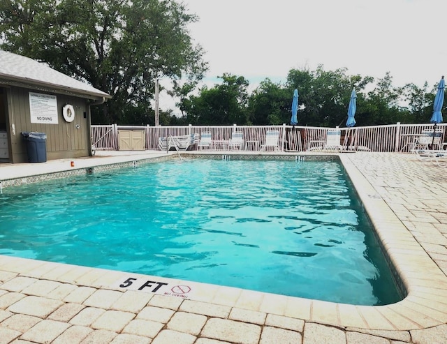 view of pool