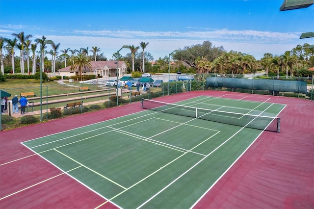 view of sport court