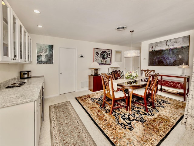 view of dining room