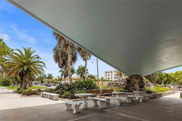 view of home's community featuring a patio area