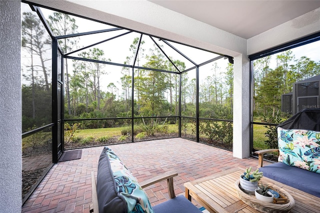 sunroom featuring a wealth of natural light