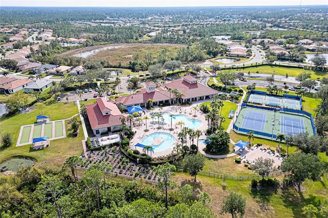 birds eye view of property