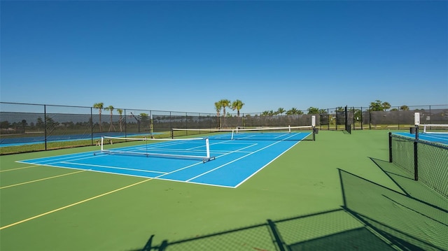 view of tennis court