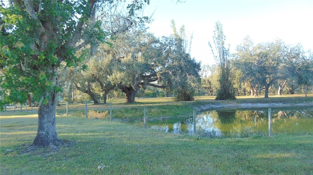 view of water feature