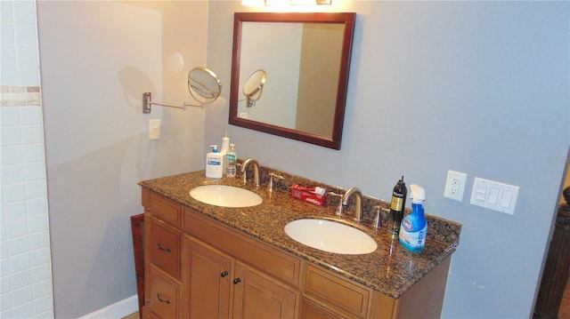 bathroom with vanity