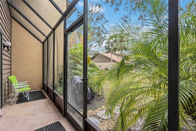 view of sunroom / solarium