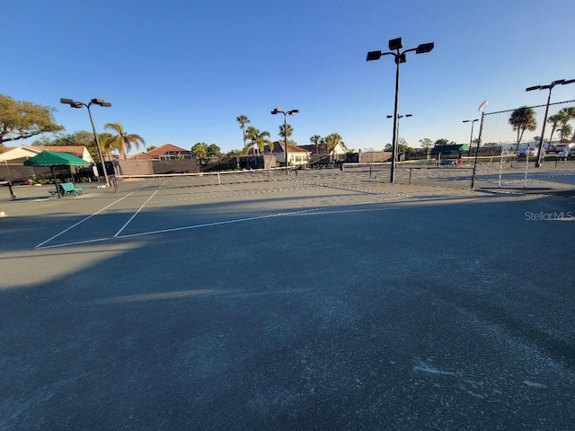 view of tennis court