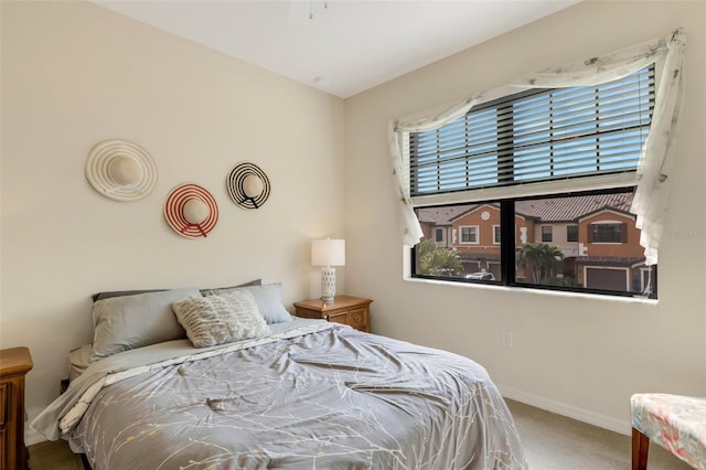 bedroom featuring carpet flooring