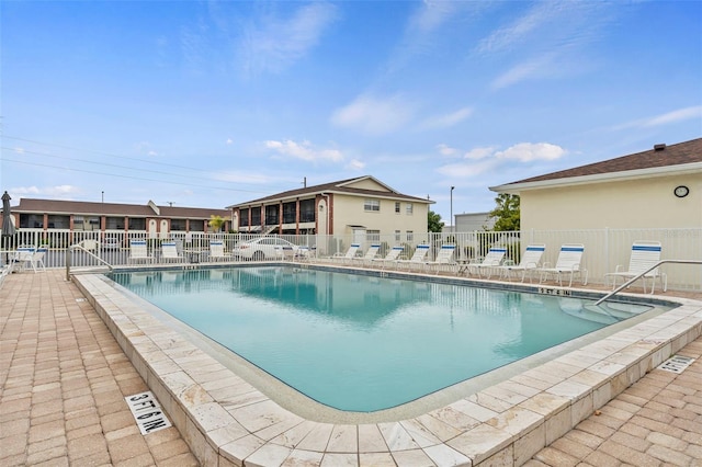 view of pool with a patio