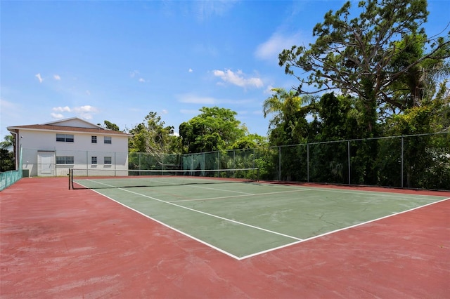 view of tennis court