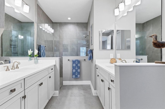 12488 Palatka Dr, Venice, FL 34293 - bathroom with tiled shower and vanity