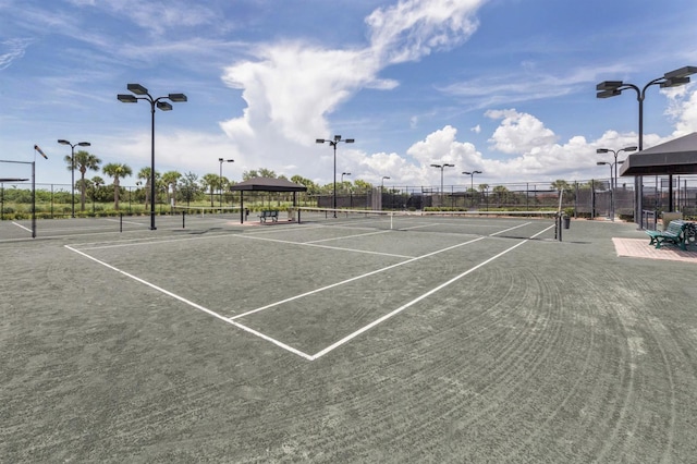 view of tennis court