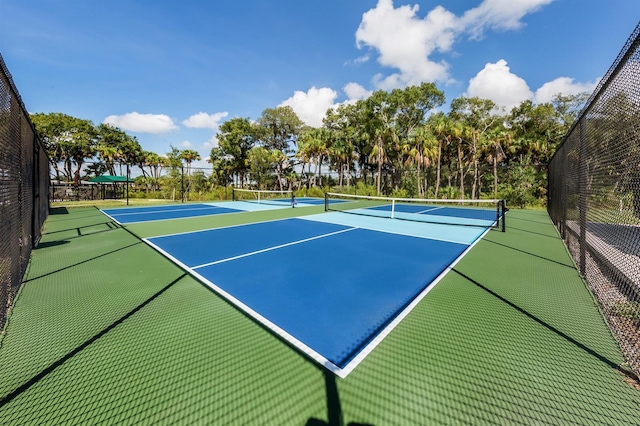 view of tennis court