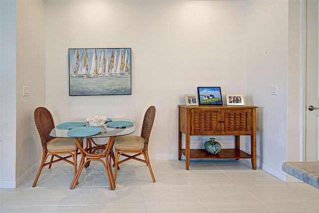 view of dining room