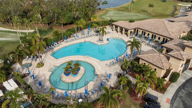 community pool featuring a patio