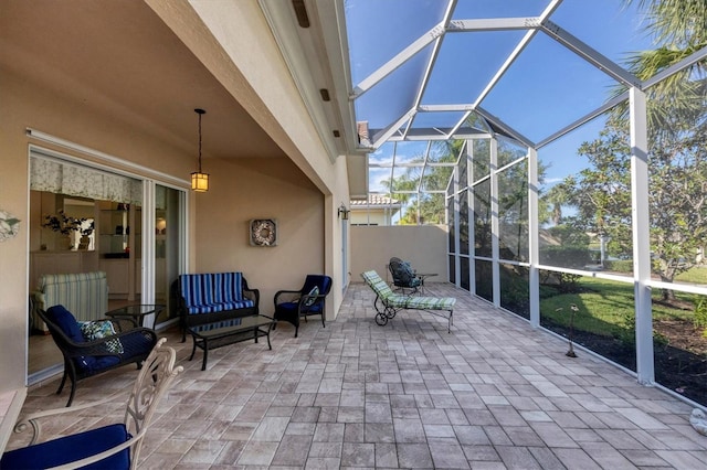 view of sunroom