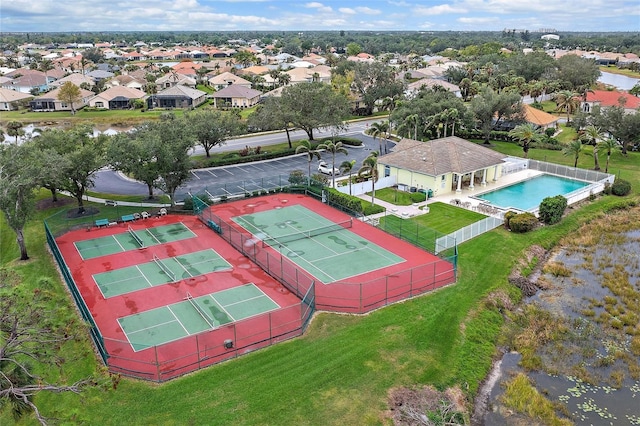 birds eye view of property