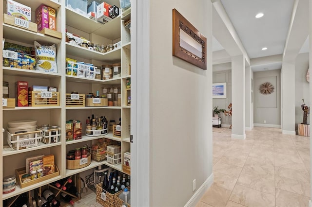 view of pantry