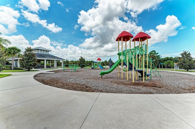 view of jungle gym