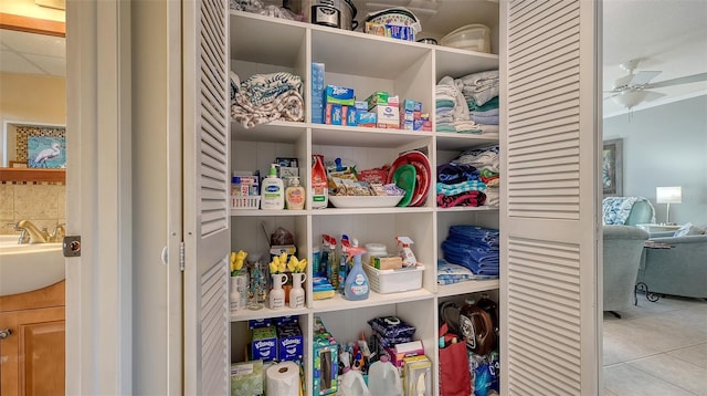 pantry with sink