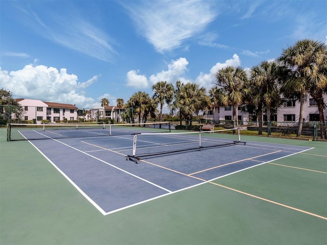 view of tennis court